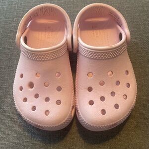 CROCS Kids Light Pink Classic clogs kids size 8